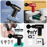 Deep Tissue Massage Gun with Multiple Heads Rechargeable