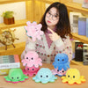 Toynix Reversible Octopus Stuffed Plush Toy Random Color