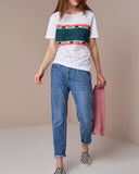 Bennih cropped striped